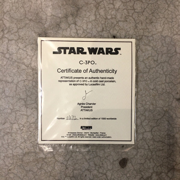 C-3PO : Signed by Anthony Daniels