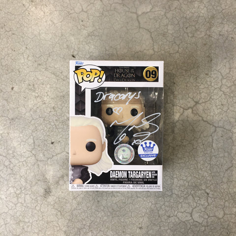 Funko Pop! TV: House of the Dragon - Daemon Targaryen Funko exclusive - Signed by Matt Smith at MEFCC 2023-  Authenticated by Comicave