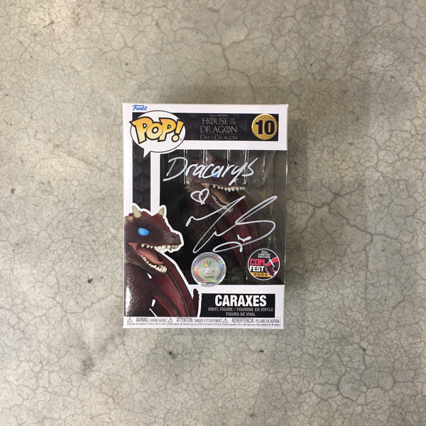 Funko Pop! House of the Dragon CARAXES - Comfest exclusive - Signed by Matt Smith at MEFCC 2023-  Authenticated by Comicave