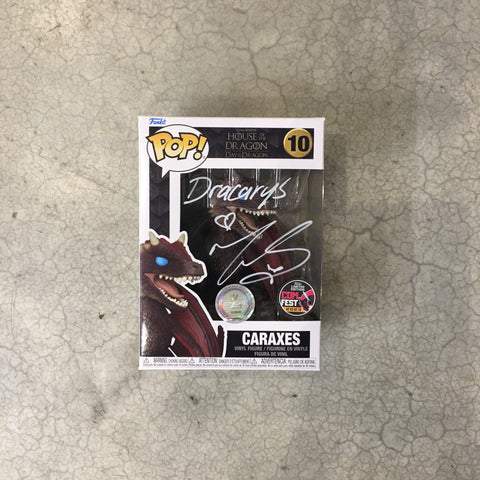 Funko Pop! House of the Dragon CARAXES - Comfest exclusive - Signed by Matt Smith at MEFCC 2023-  Authenticated by Comicave