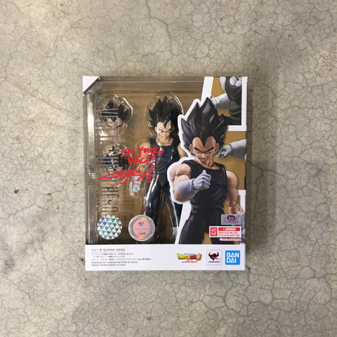 Dragon Ball Super: Super Hero S.H.Figuarts Vegeta - Signed by Christopher Sabat at MEFCC 2023-  Authenticated by Comicave