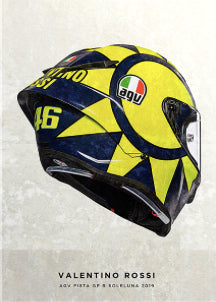Valentino Rossi 2019 VR46  " Printed on Steel "