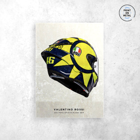 Valentino Rossi 2019 VR46  " Printed on Steel "