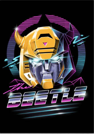 Transformers Rad Beetle Poster - " Printed on Steel "