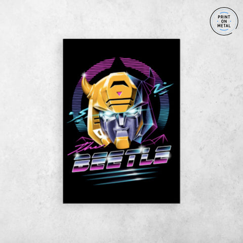 Transformers Rad Beetle Poster - " Printed on Steel "