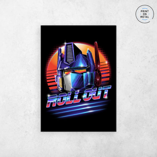 Transformers Roll Out Poster - " Printed on Steel "