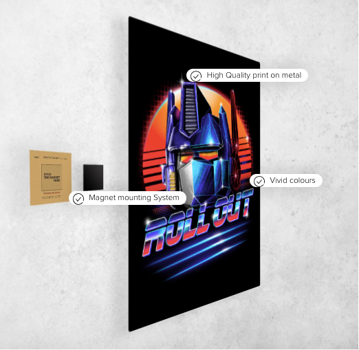 Transformers Roll Out Poster - " Printed on Steel "