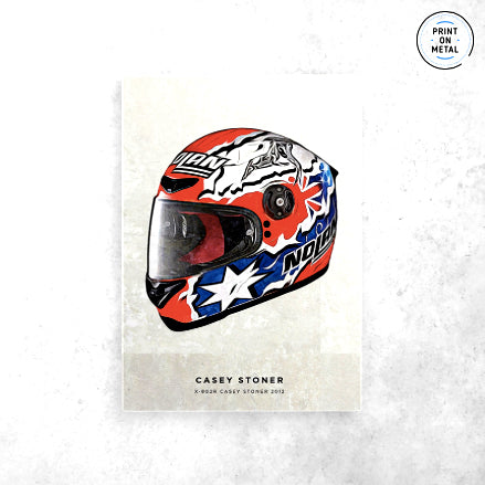 Casey Stoner's Helmet Poster  " Printed on Steel "
