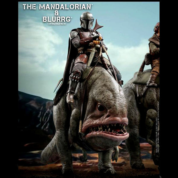 The Mandalorian TMS046 - The Mandalorian and Blurrg 1/6th Scale Collectible Figure Set
