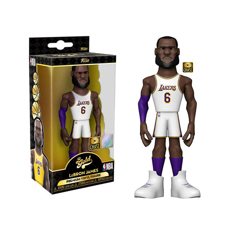 NBA: Lakers Gold LeBron James 5-Inch Premium Vinyl Figure (Chase)