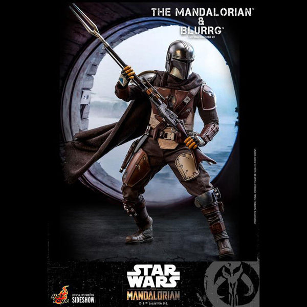 The Mandalorian TMS046 - The Mandalorian and Blurrg 1/6th Scale Collectible Figure Set