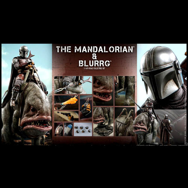 The Mandalorian TMS046 - The Mandalorian and Blurrg 1/6th Scale Collectible Figure Set
