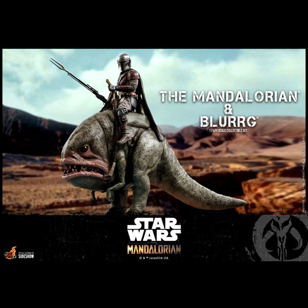 The Mandalorian TMS046 - The Mandalorian and Blurrg 1/6th Scale Collectible Figure Set