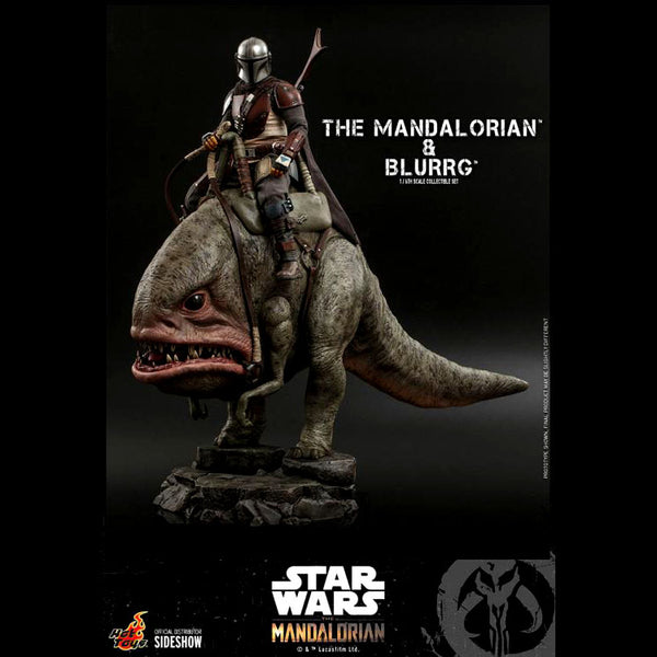 The Mandalorian TMS046 - The Mandalorian and Blurrg 1/6th Scale Collectible Figure Set