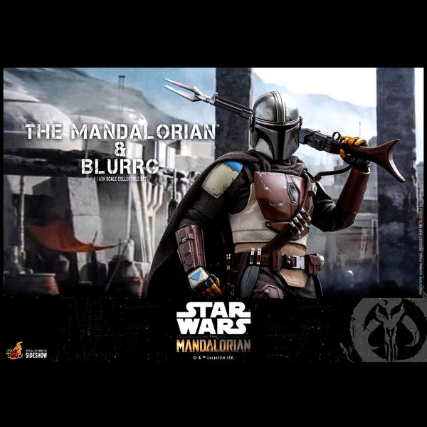 The Mandalorian TMS046 - The Mandalorian and Blurrg 1/6th Scale Collectible Figure Set